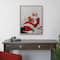 19" Lighted Norman Rockwell 'Santa Eating Milk and Cookies' Christmas Wall Art